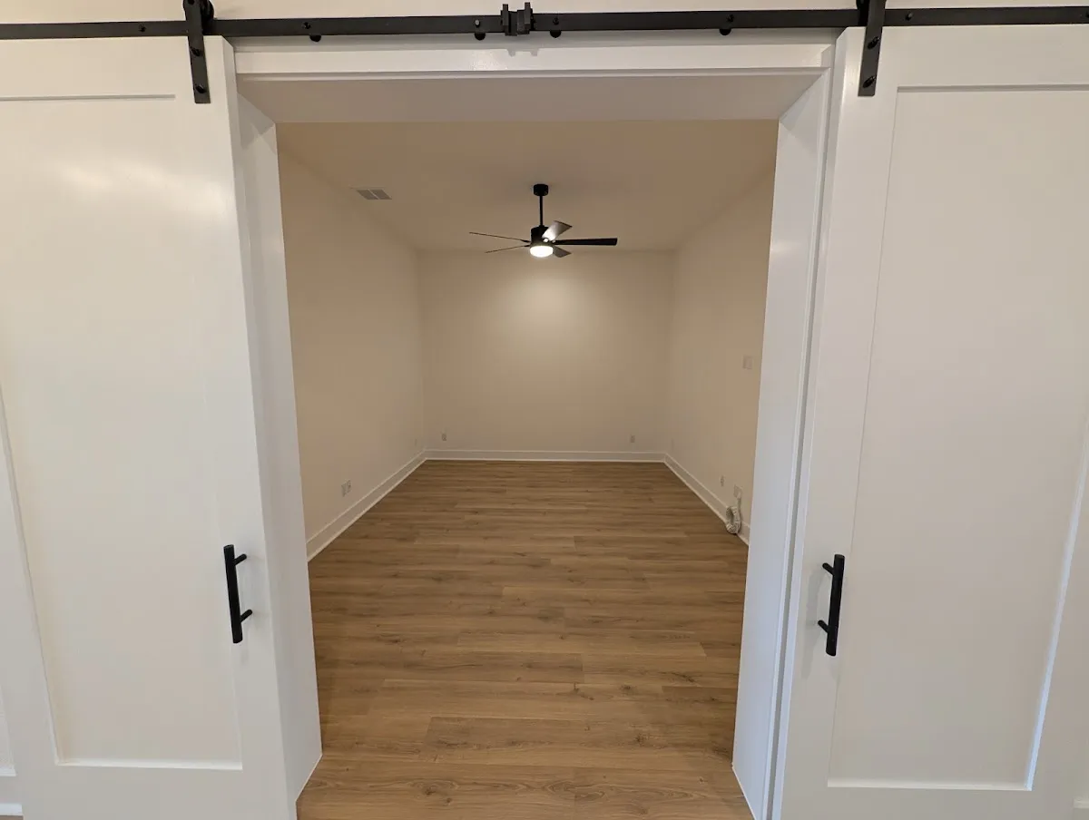 Empty new home interior ready for custom painting before move in Georgetown Texas