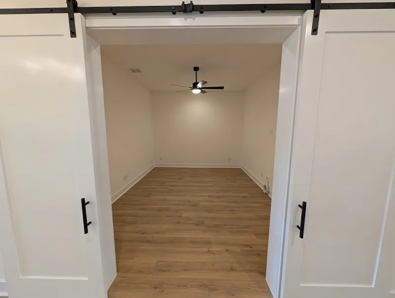 Empty new home interior ready for custom painting before move in Georgetown Texas