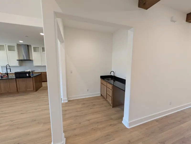 New construction interior paint preparation in Georgetown Texas home
